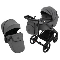Коляска 2 в 1 Adamex Blanc Eco SA-4 темно-серый