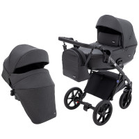 Коляска 2 в 1 Bair Kiwi Plus Soft BKP-219 графит