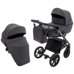Коляска 2 в 1 Bair Kiwi Plus Soft BKP-219 графіт
