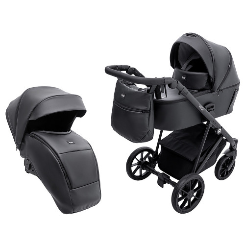 Коляска 2 в 1 Bair Vega ECO VE-12 чёрный