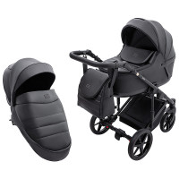 Коляска 2в1 Adamex Locco Eco SA-2 черный