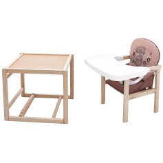 Стульчик-трансформер Babyroom Винни-230 eko капучино/шоколад (мишка с чашкой)