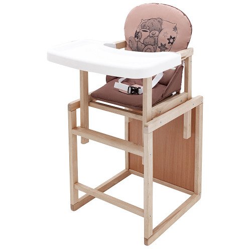 Стульчик-трансформер Babyroom Винни-230 eko капучино/шоколад (мишка с чашкой) — 5576