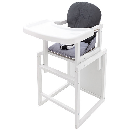 Стульчик-трансформер Babyroom Винни-240 белый графит/серый (мишка с будильником) — 5602 Стульчик-трансформер Babyroom Винни-240 белый графит/серый (мишка с будильником) — 5602