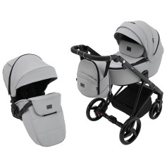 Коляска 2в1 Adamex Blanc Eco SA-3 світло-сірий