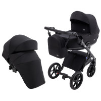 Коляска 2 в 1 Bair Kiwi Plus Soft BKP-452 чёрный
