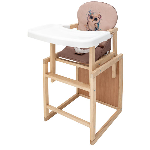 Стільчик-трансформер Пеппі-230 еко Babyroom Сова капучино/шоколад — 5490