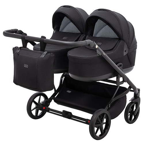 Коляска 2 в 1 для двійні Adamex Leo Duo Tip TK-53 чорний — 14973 Коляска 2 в 1 для двійні Adamex Leo Duo Tip TK-53 чорний — 14973