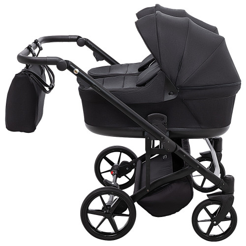 Коляска 2 в 1 для двійні Adamex Leo Duo Tip TK-53 чорний — 14973 Коляска 2 в 1 для двійні Adamex Leo Duo Tip TK-53 чорний — 14973