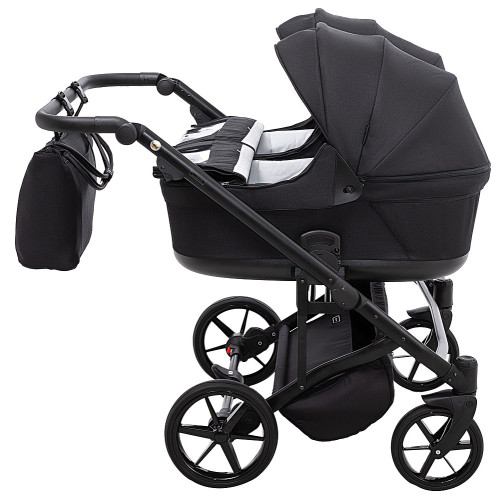 Коляска 2 в 1 для двійні Adamex Leo Duo Tip TK-53 чорний — 14973 Коляска 2 в 1 для двійні Adamex Leo Duo Tip TK-53 чорний — 14973