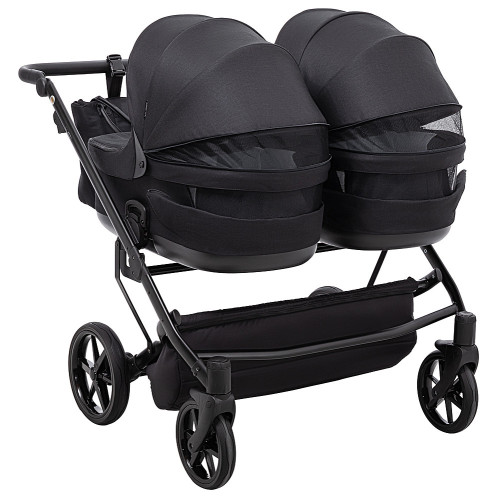 Коляска 2 в 1 для двійні Adamex Leo Duo Tip TK-53 чорний — 14973 Коляска 2 в 1 для двійні Adamex Leo Duo Tip TK-53 чорний — 14973