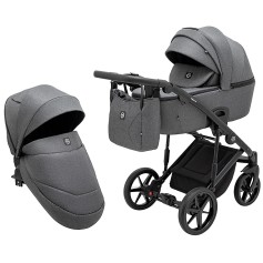 Коляска 2 в 1 Adamex Mobi Air Thermo New TIP TK-57 графит