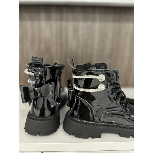 Детские сапожки для девочки, демисезон, черные, 26-30р (0831-15) — 20876