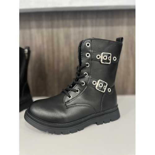 Детские сапожки для девочки, демисезон, черные, 31-36р (0831-5) — 20867