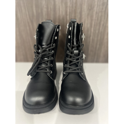Детские сапожки для девочки, демисезон, черные, 31-36р (0831-5) — 20867