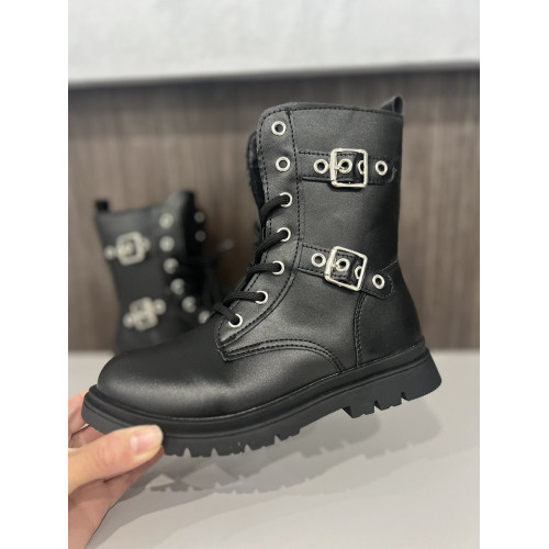 Детские сапожки для девочки, демисезон, черные, 31-36р (0831-5) — 20867