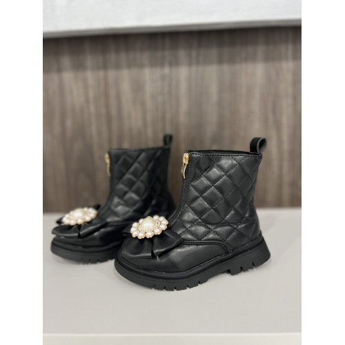Детские сапожки для девочки, демисезон, черные, 26-30р (0831-11) — 20869