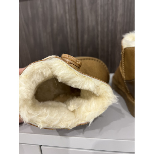 Детские туфли Угги с мехом, желтые, 26-30р (0831-17) — 20845