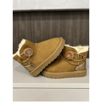Детские туфли Угги с мехом, желтые, 31-36р (0831-18)