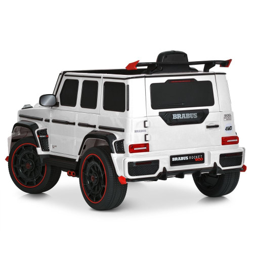 Детский электромобиль джип Bambi Racer музыка, свет, р/к 2,4G, белый (M 6257EBLR-1) — 25155 Детский электромобиль джип Bambi Racer музыка, свет, р/к 2,4G, белый (M 6257EBLR-1) — 25155