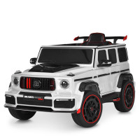 Детский электромобиль джип Bambi Racer музыка, свет, р/к 2,4G, белый (M 6257EBLR-1)