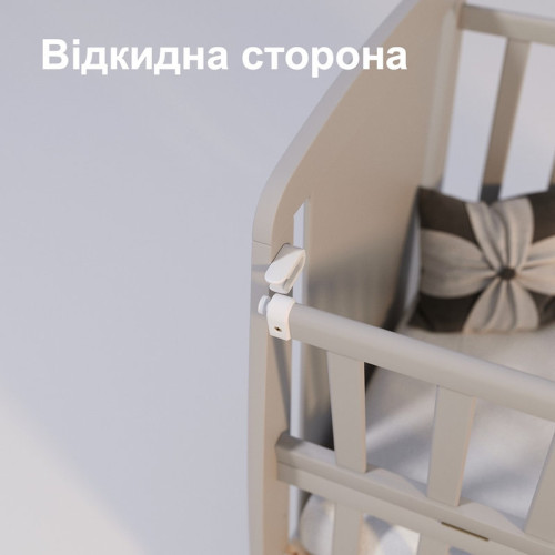 Дитяче ліжечко Дубик-М Умка з ящиком, маятник, відкидна боковина, слонова кістка — 3759 Дитяче ліжечко Дубик-М Умка з ящиком, маятник, відкидна боковина, слонова кістка — 3759