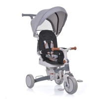Дитячий триколісний велосипед Turbo Trike з батьківською ручкою (MT 1036-W grey)