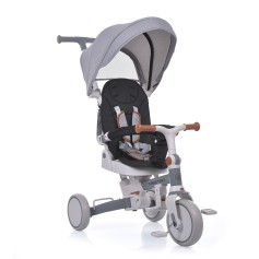 Детский трехколесный велосипед Turbo Trike с родительской ручкой (MT 1036-W grey)