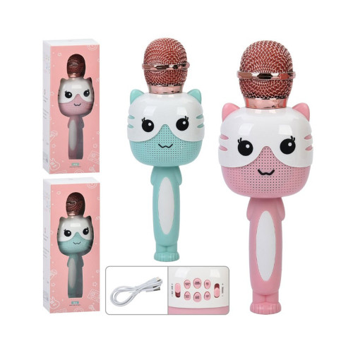 Мікрофон дитячий бездротовий караоке TF-слот 25 см SMT 0021, 2 види