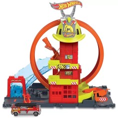 Ігровий набір Супер петля з пожежною станцією Hot Wheels  (HKX41)										