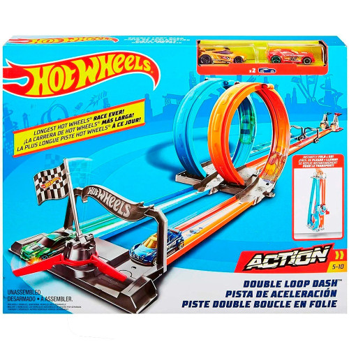 Портативный трек Двойная петля Hot Wheels (GFH85) — 11558