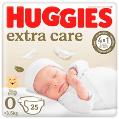 Підгузки Huggies Extra Care 0 (до 3,5 кг) 25 шт