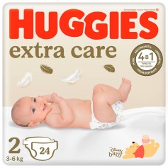 Підгузки Huggies Extra Care 2 (3-6 кг) 24 шт