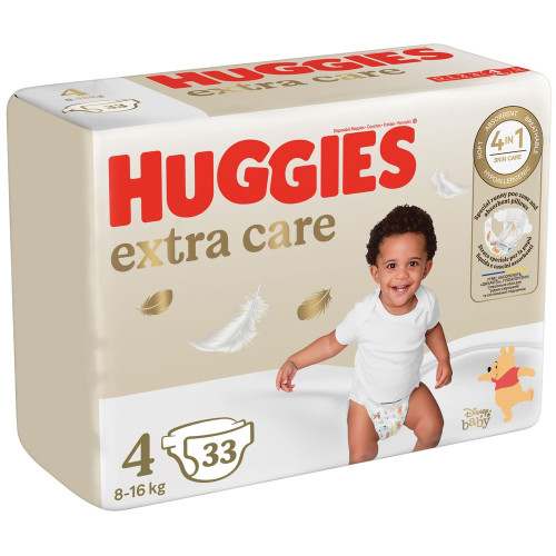 Подгузники Huggies Extra Care 4 (8-16 кг) 33 шт — 18597 Подгузники Huggies Extra Care 4 (8-16 кг) 33 шт — 18597
