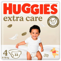 Подгузники Huggies Extra Care 4 (8-16 кг) 33 шт