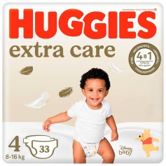 Підгузки Huggies Extra Care 4 (8-16 кг) 33 шт