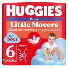 Підгузки-трусики Huggies Little Movers Pants 6 для хлопчиків (15-25 кг) 30 шт