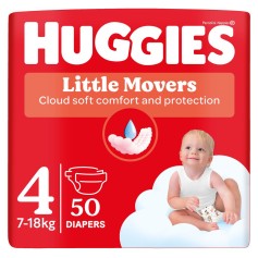 Підгузки Huggies Little Movers 4 (7-18 кг) 50 шт