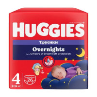Підгузки-трусики Huggies Overnights Pants 4 (9-14 кг) 26 шт