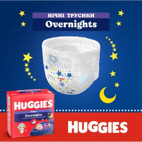 Підгузки-трусики Huggies Overnights Pants 5 (12-17 кг) 24 шт — 18618