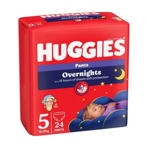 Підгузки-трусики Huggies Overnights Pants 5 (12-17 кг) 24 шт — 18618