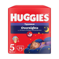 Підгузки-трусики Huggies Overnights Pants 5 (12-17 кг) 24 шт