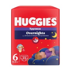 Підгузки-трусики Huggies Overnights Pants 6 (15-25 кг) 22 шт