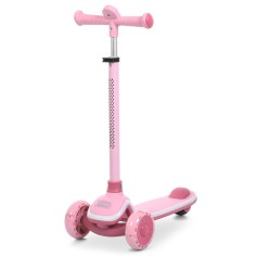 Дитячий триколісний самокат iTrike зі світлоефектами (5566-pink)