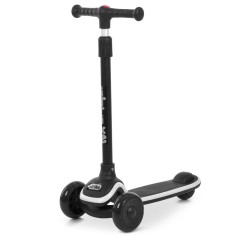 Дитячий триколісний самокат iTrike зі світлоефектами (5566A-black)