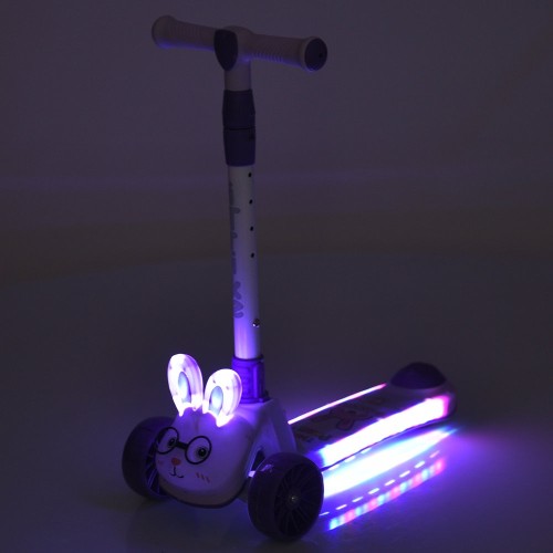 Триколісний самокат iTrike Bunny зі світлом та музикою (JR3-181-V) — 28636