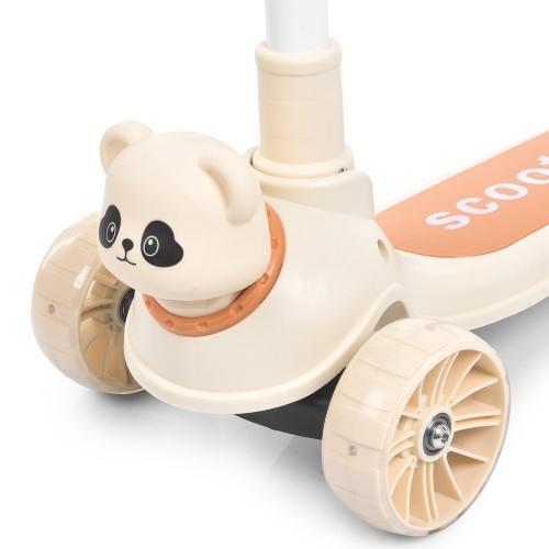 Триколісний самокат iTrike Panda зі світлом та музикою (JR3-177-OR) — 28645