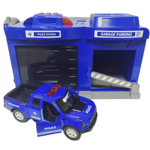 Ігровий набір Гараж з поліцейською машиною (CLM 556)