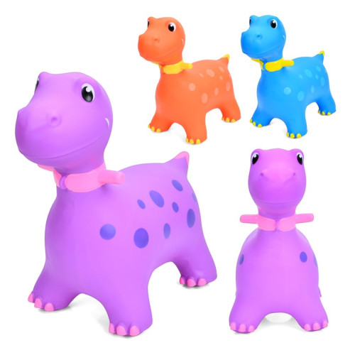 Дитячий гумовий стрибунець Динозавр, 3 кольори (MS 4152)