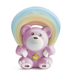 Игрушка-проектор Chicco Медвежонок под радугой, розовый (10474.10)